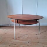 Beautiful Danish oval tripod coffee table