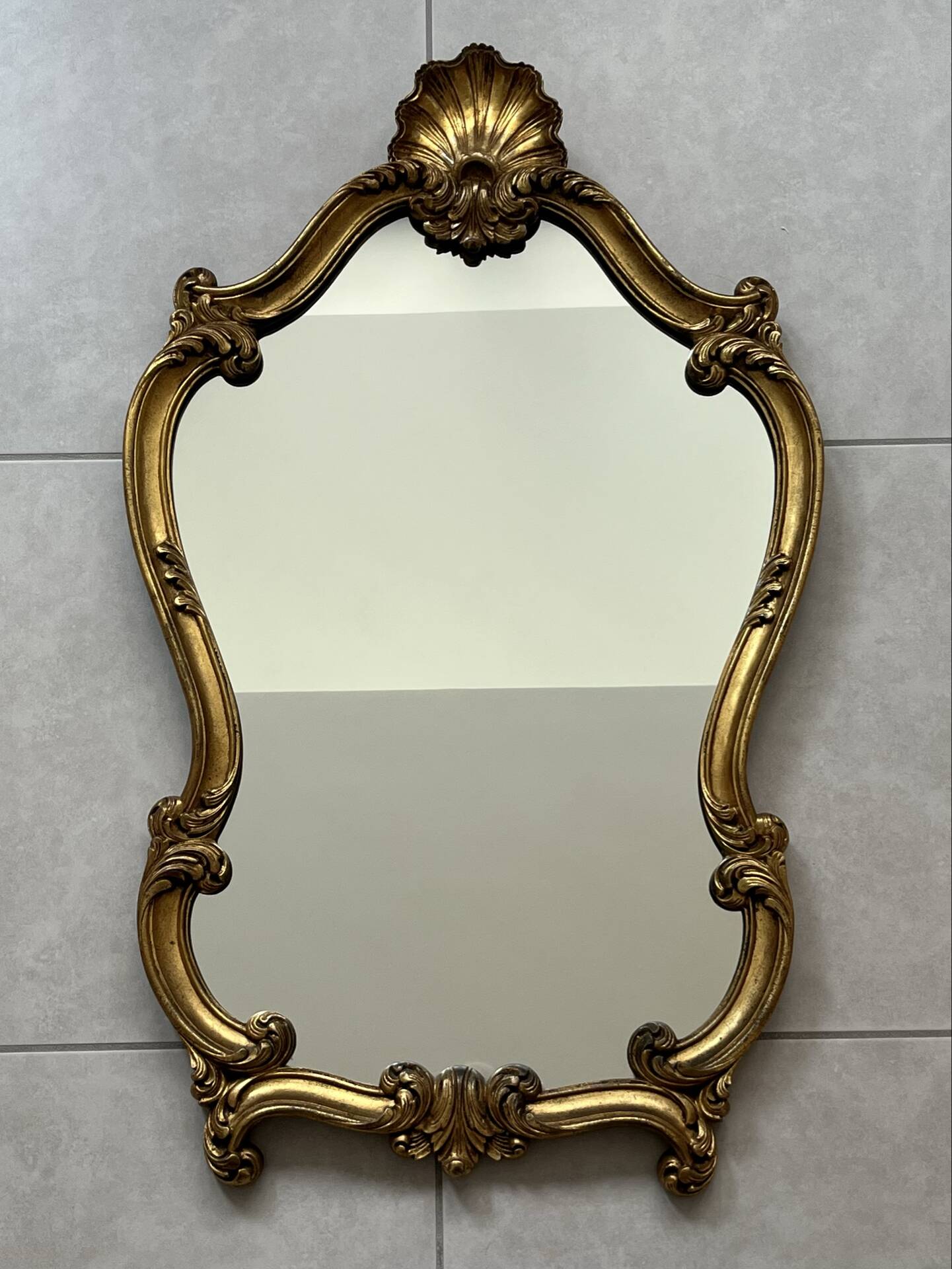 Shell mirror in Louis XV style H89cm