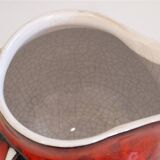 Italian vase with ceramic handle 1960
