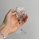 5 Vintage Cut Thick Glass Shot Glasses