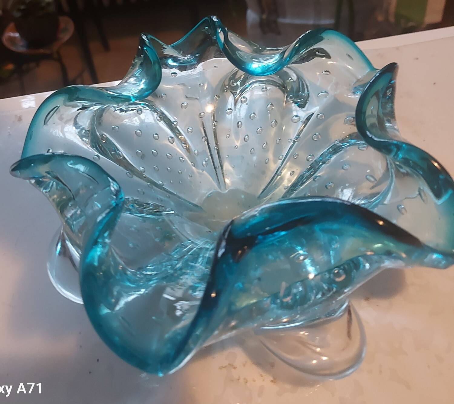 Blown glass catchall from Murano