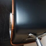 Cognac leather armchair by Delta 2000 for Wilkhahn, Germany, 1960s