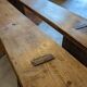Pair of chestnut benches