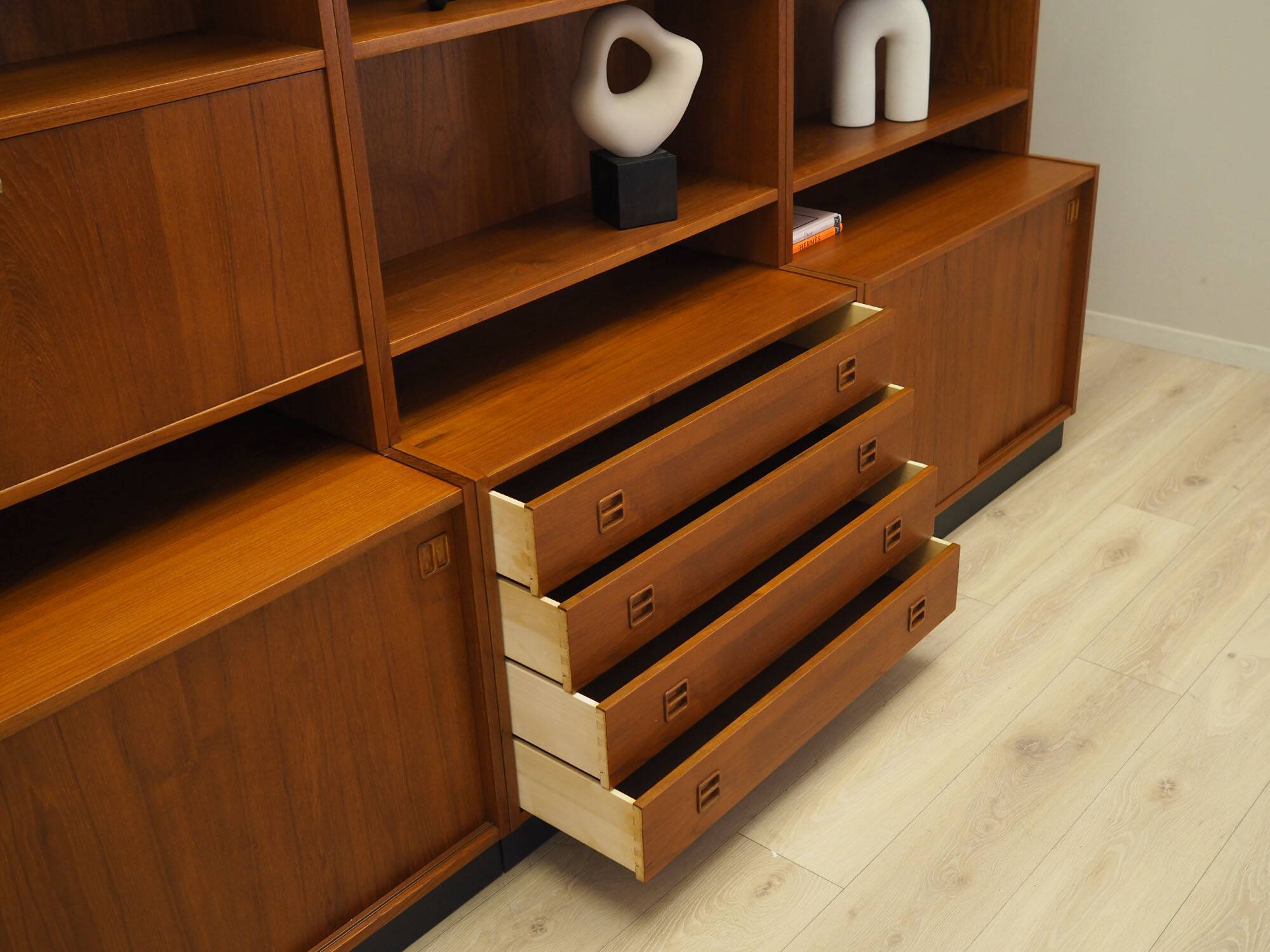 Set of three teak bookcases, Danish design, 1960s, made in Denmark