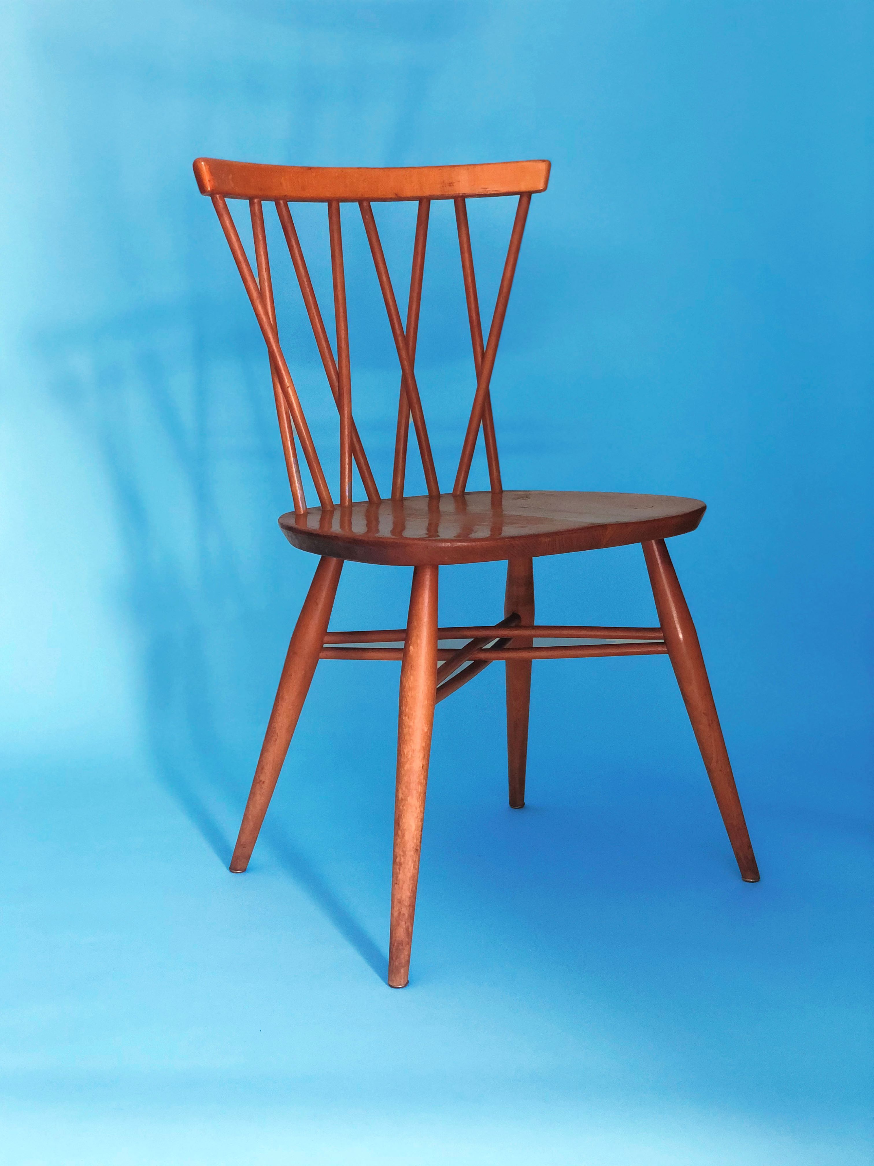 Set of 2 candlestick chairs by Lucian Ercolani for Ercol