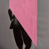 The man in pink - Original collage