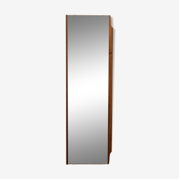 Miroir scandinave en teck  137 cm x 43 cm