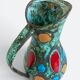 French Mid-Century Studio Pottery Pitcher/ Vase, Hand-Decorated, C. 1960