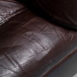 Pair of leather armchairs mod. panarea lev&lev 70s vintage modern