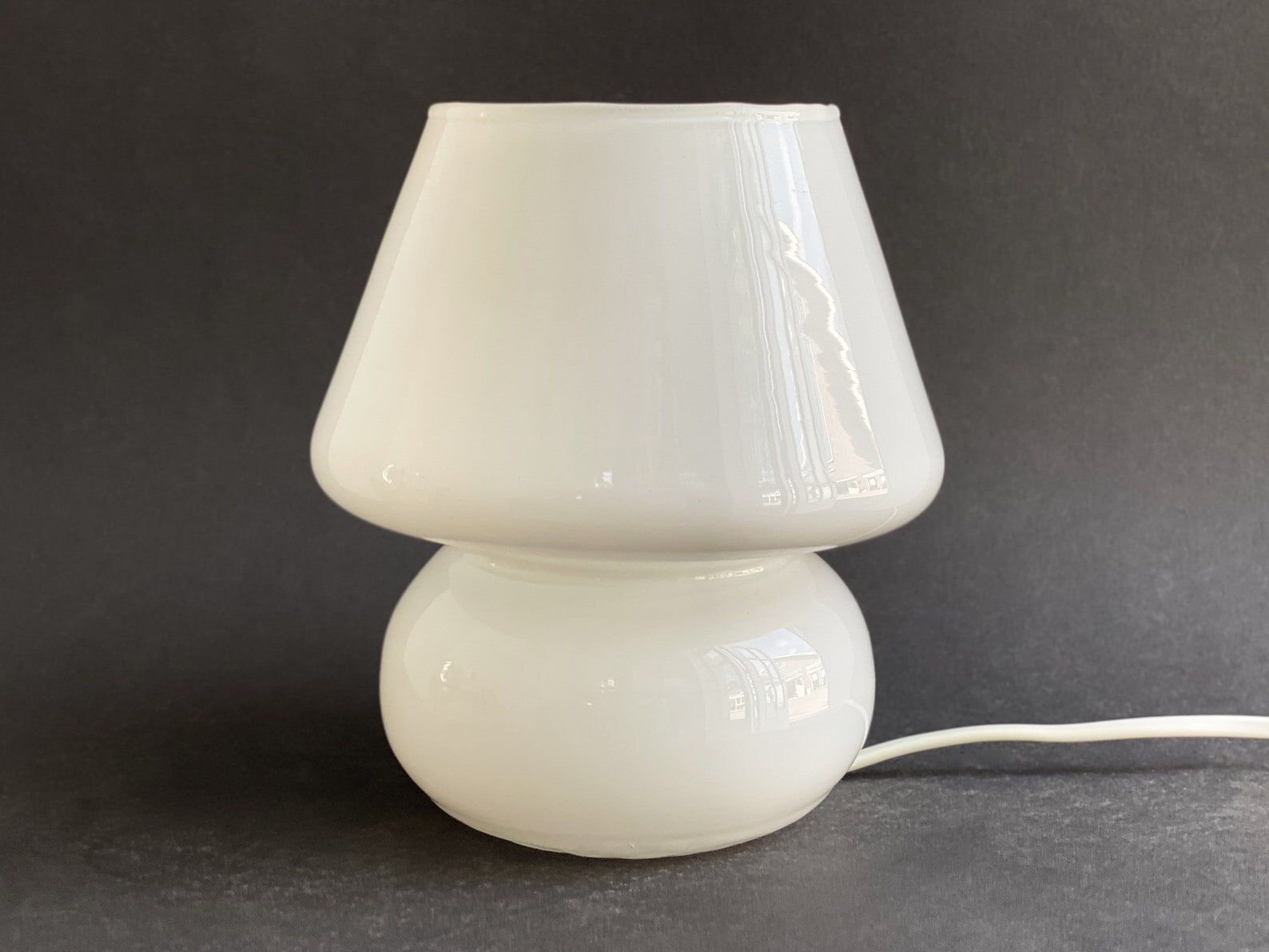 Vintage Murano glass mushroom table Lamp