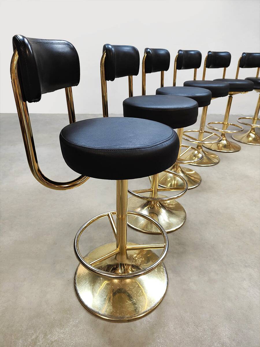 Swedish vintage design bar stools Borje Johanson