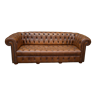 Chesterfield sofa 3 seater Vintage brown leather