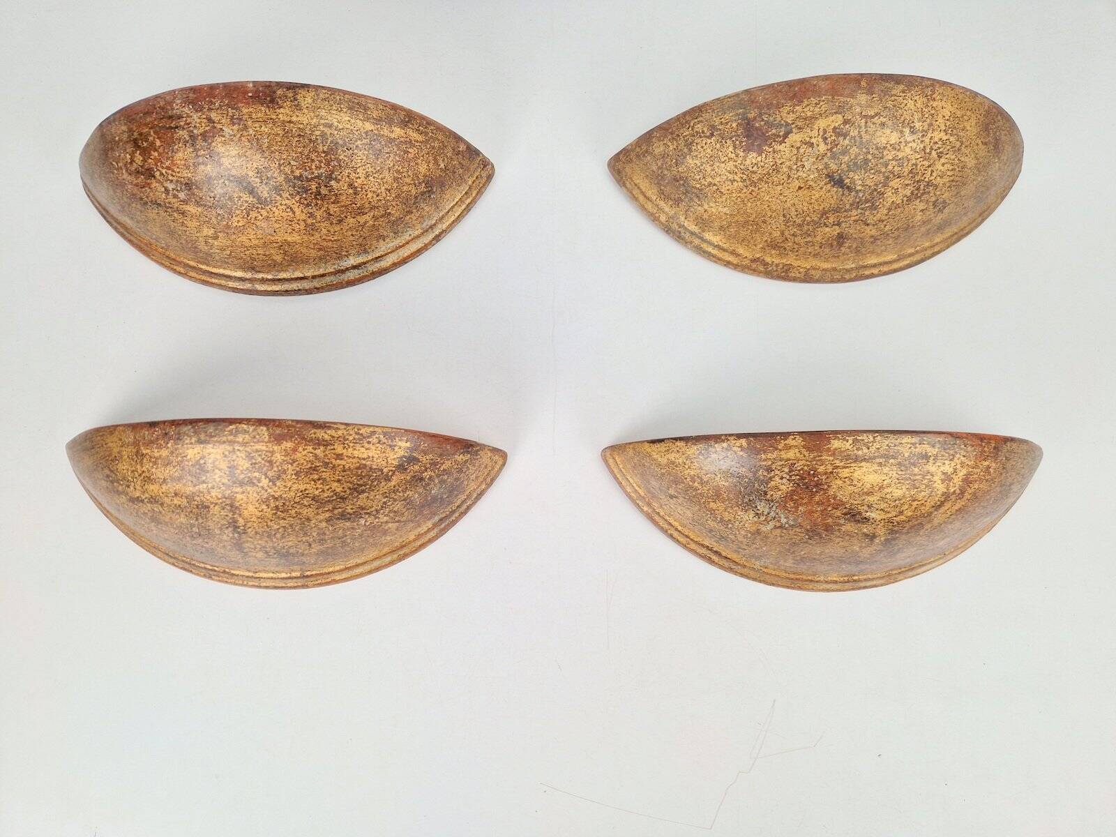 Terracotta Lisicia Wall Lamps from Paolo Marioni, 1970s, Set of 4