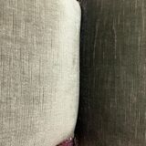 Green velvet armchair