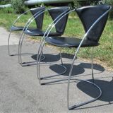 Set of three Linda Chairs, Italy, 1980s