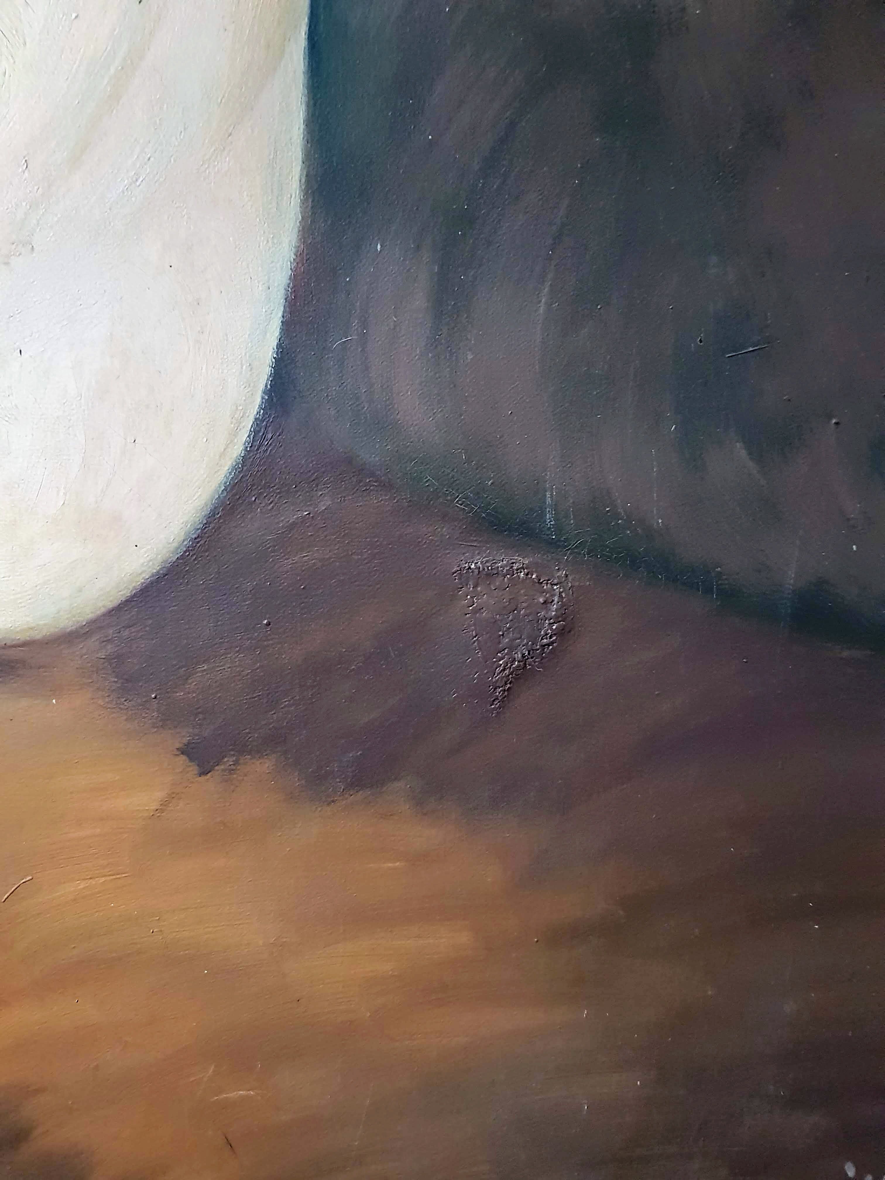 Large Nude Oil Painting on Canvas by Charles Melikoff - XX Century Art - Belgium