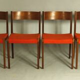 Set of 4 PIA chairs by Poul Cadovius for Girsberger, 1960s