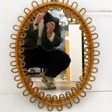 Albini Italian Rattan Mirror