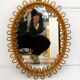 Miroir rotin italien Albini