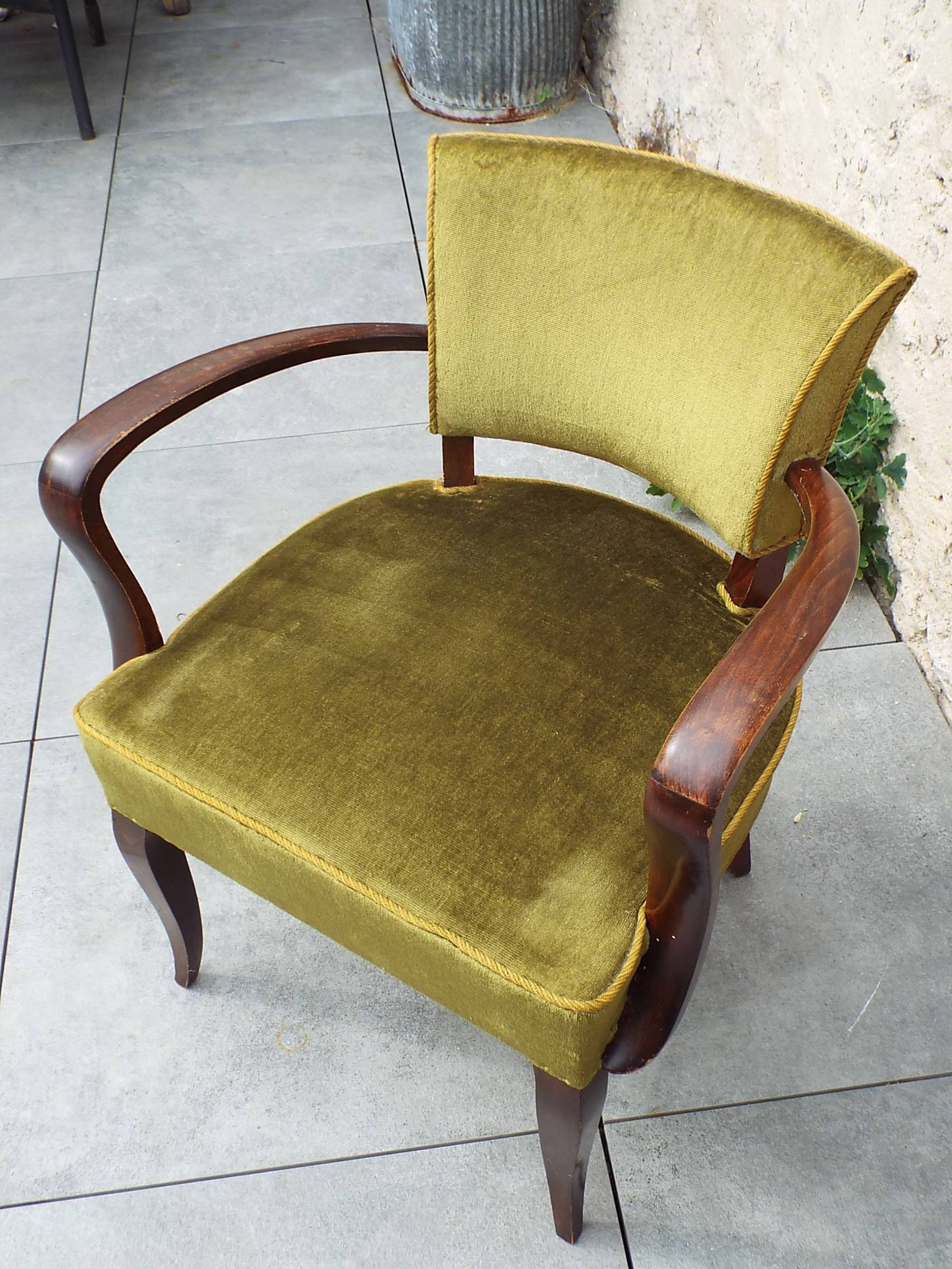 Fauteuil bridge art déco