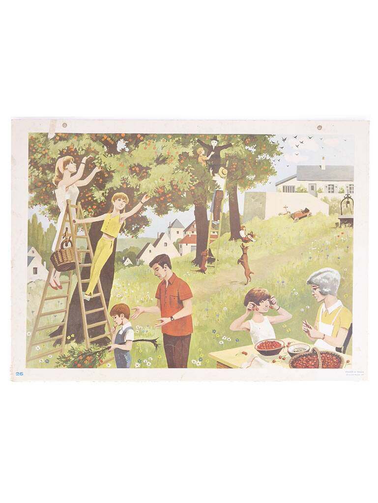 School poster "harvesting"