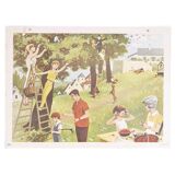 School poster "harvesting"