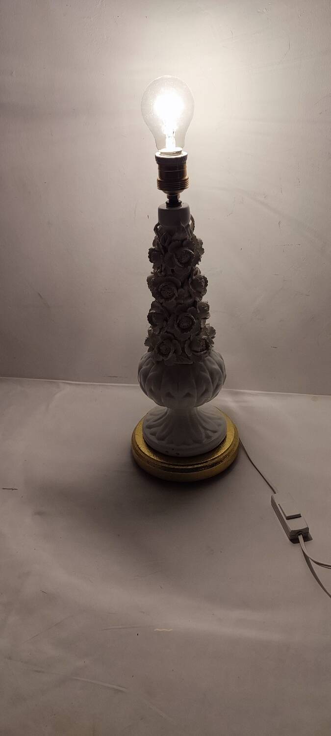 Lámpara de mesa de cerámica de Manises. España, 1970s.