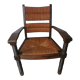 Vintage brutalist armchair