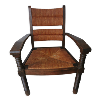 Vintage brutalist armchair