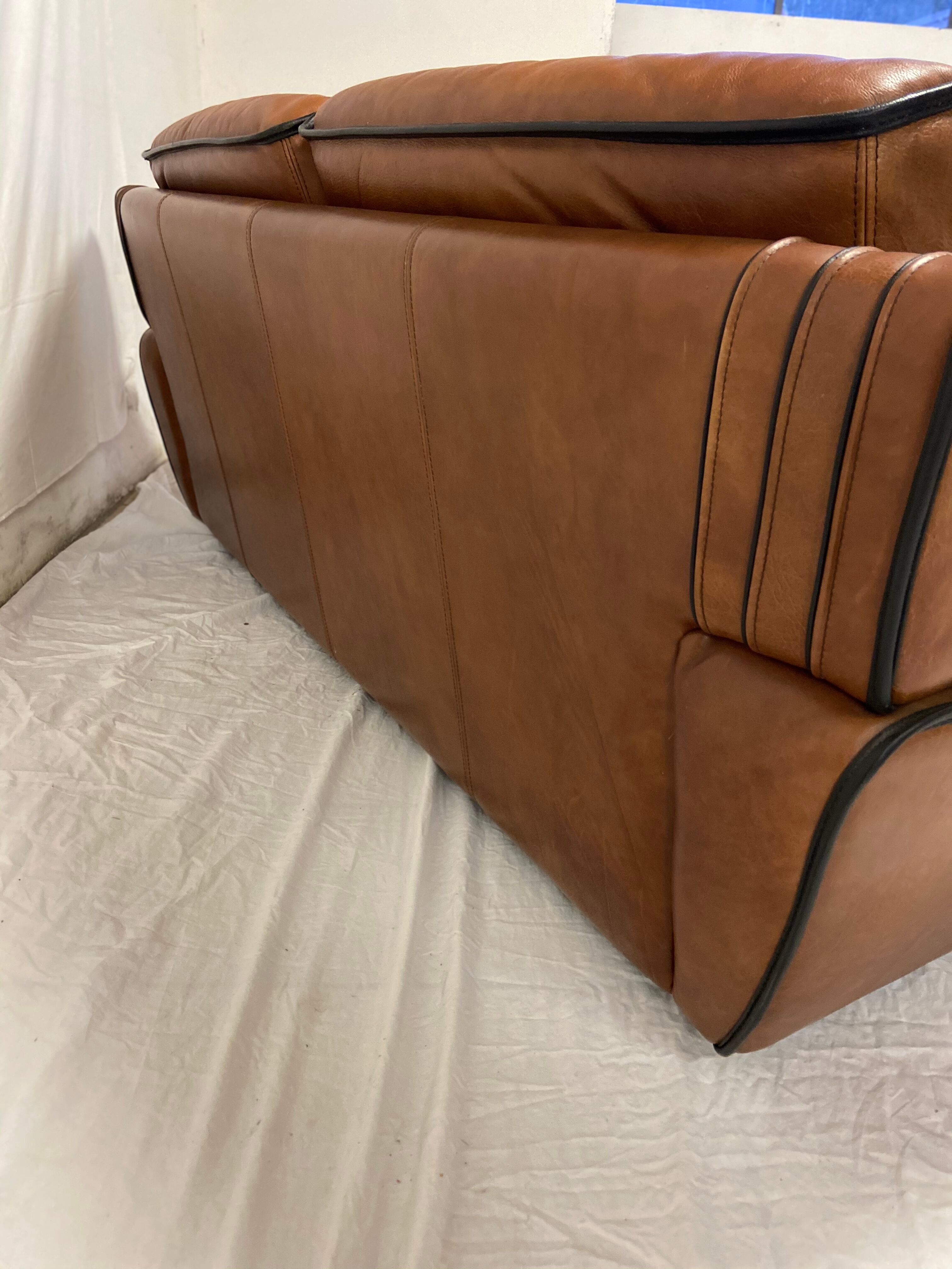 Vintage leather sofa 1980