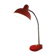 Red & Silver Metal Swan Neck Table Lamp