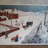 School poster 50s, Rossignol editions in winter and spring