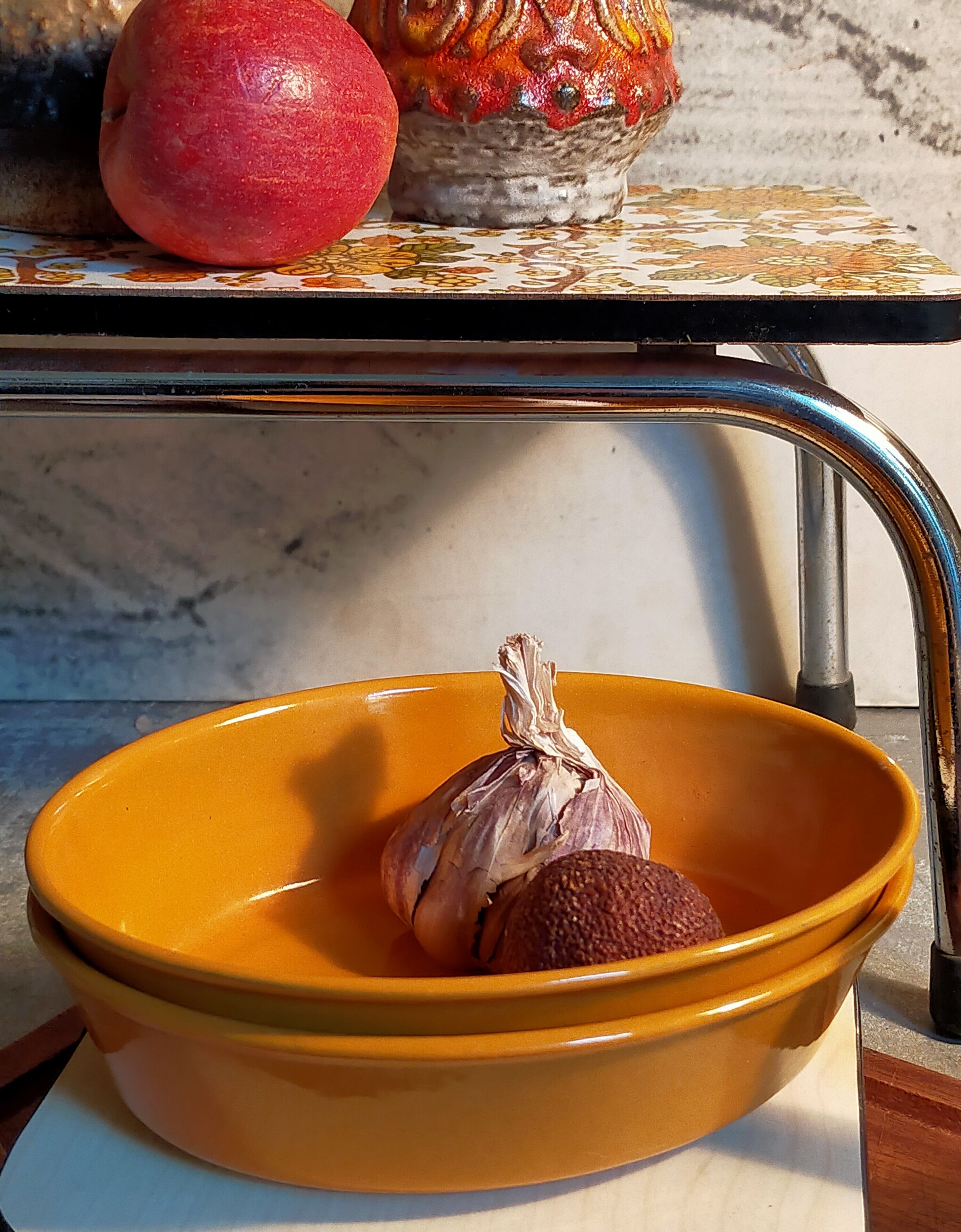 Duo of enamelled cast iron dishes Made in France LE CREUSET vintages