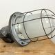 Large Industrial Cast Aluminium Cage Pendant Light , 1960s