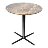 Table ronde TACCHINI Split Ø70 en marbre brun