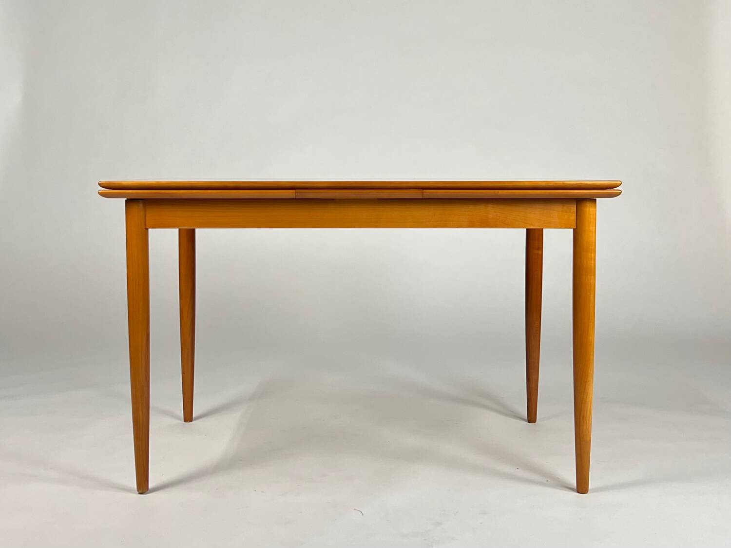 Vintage Cherrywood Dining Table Extendable 1960s Mid-Century
