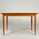 Vintage Cherrywood Dining Table Extendable 1960s Mid-Century
