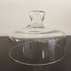 old large bell - blown glass - cheese cakes tart - vintage