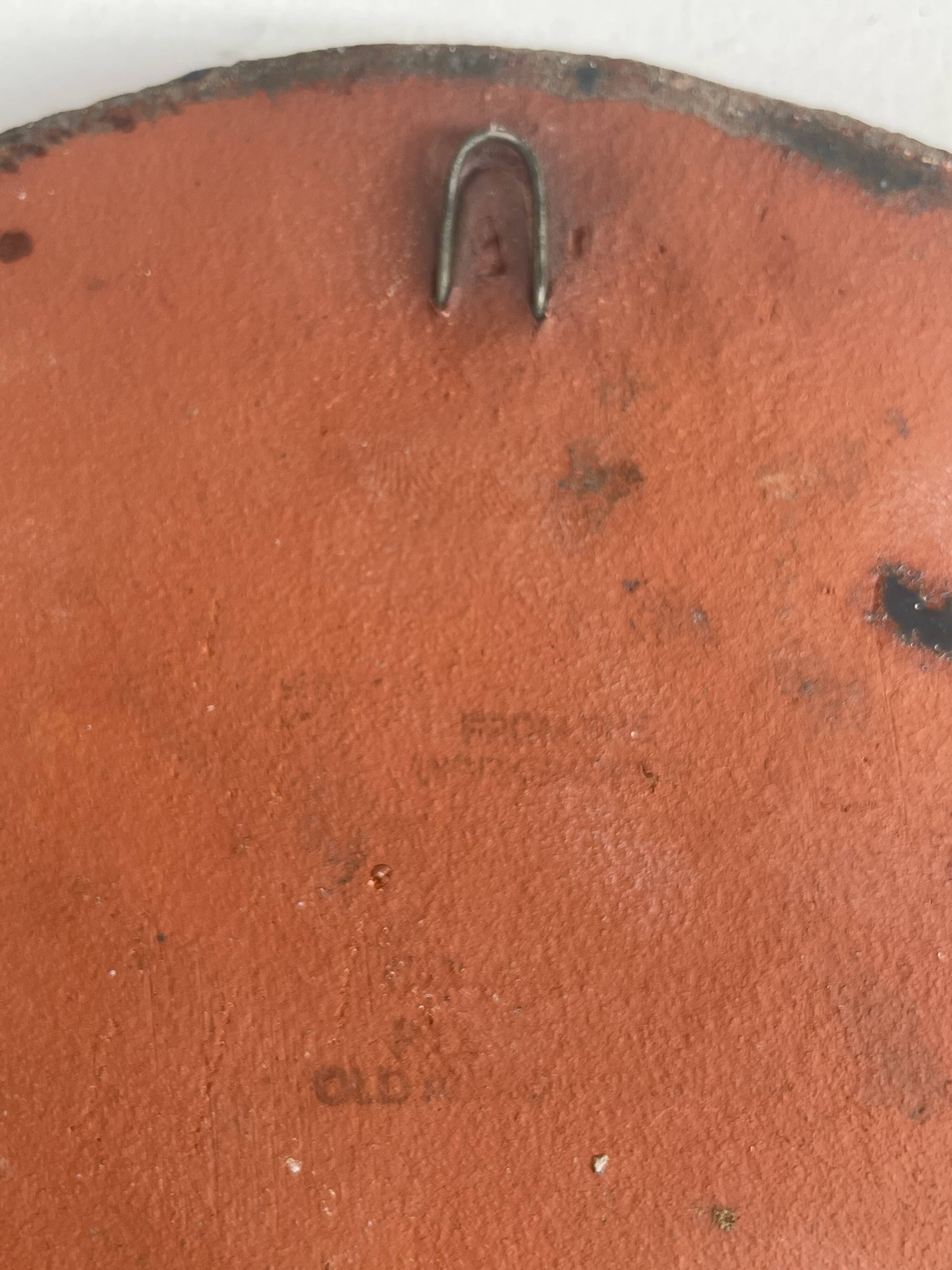 Ceramic wall decoration, 1950s-60s.