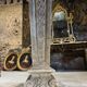 Pair of monumental patinated plaster terms from the early 20th century.