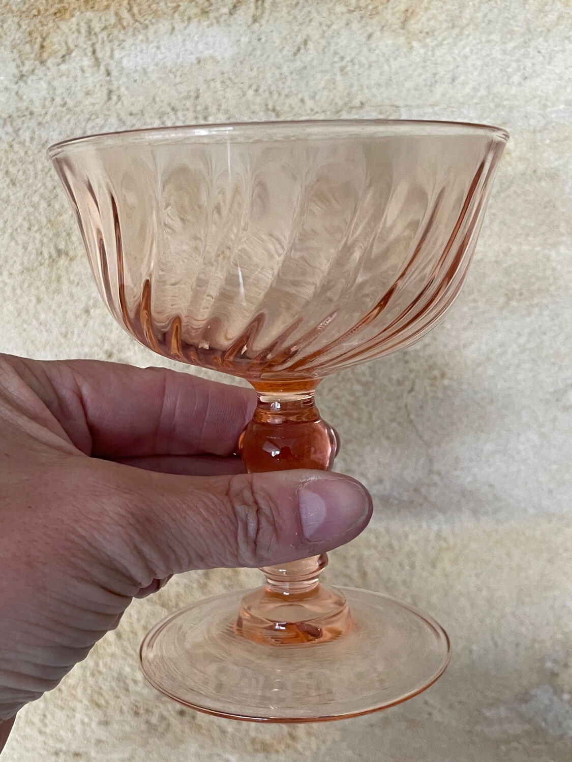 6 Rosaline Luminarc champagne coupes