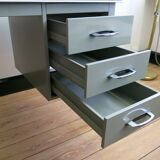 Metal industrial tiny desk