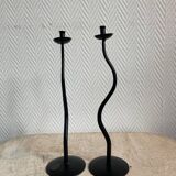 Pair of Hysteria France candlesticks 1990