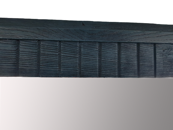 Art Deco bevelled mirrorWooden magazine holder