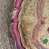 Round tray in Florentine style.