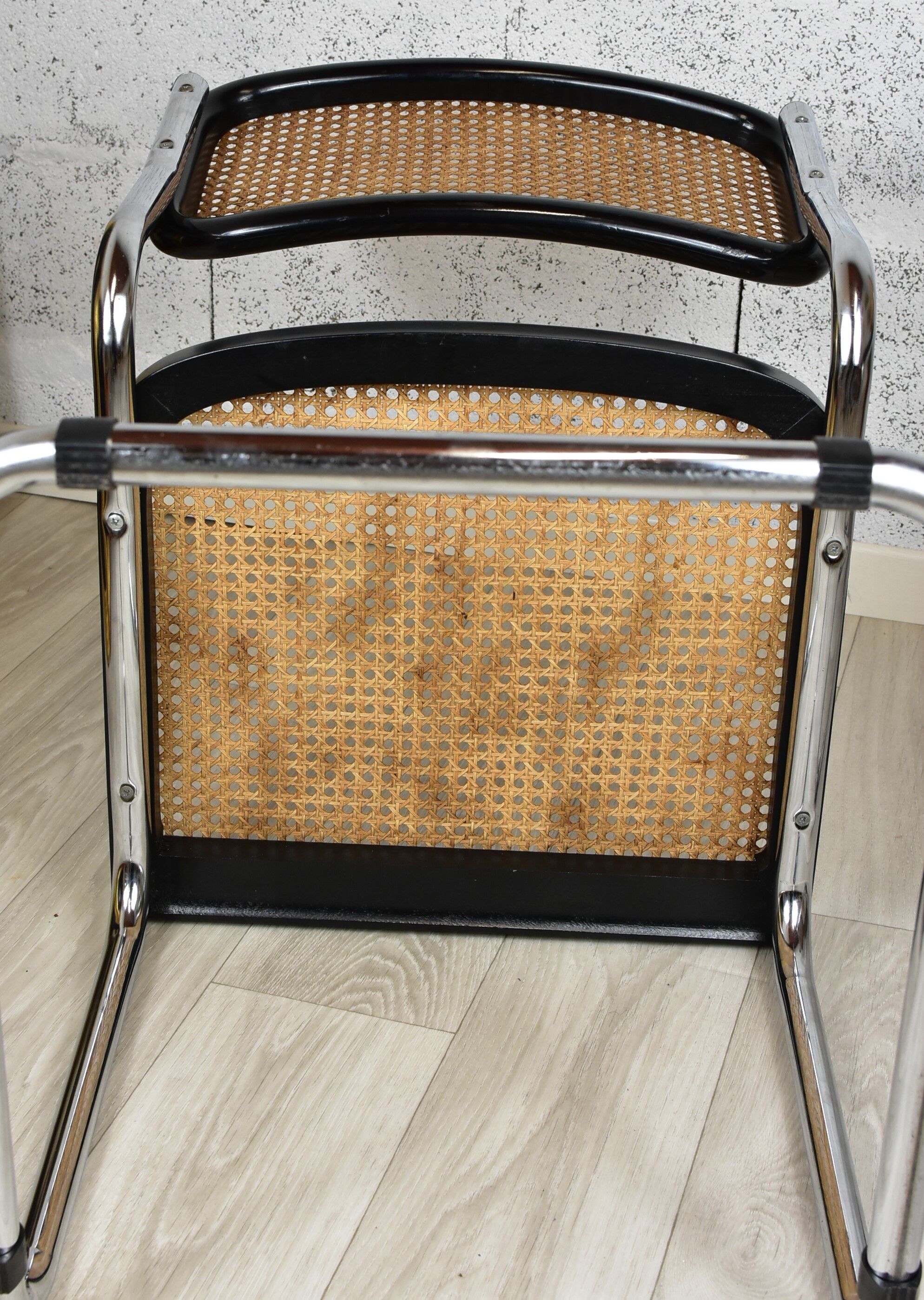 Pair of vintage chairs B32 Marcel Breuer, black