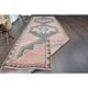 Vintage Turkish Oushak Wool Runner Handmade Wool Runner Rug 123x376