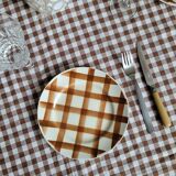 La Redoute x Selency lot de 4 assiettes dessert marron