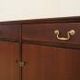 Danish mahogany veneered cabinet with drawers and lockable doors, 1970s