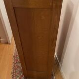 Drum filing cabinet with sliding curtain